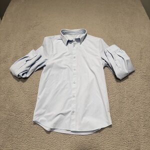 Lululemon Shirt Mens Size Medium Gray Snap Vented Performance Button Up
